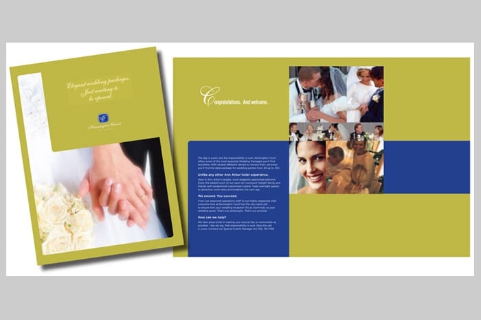 Kensington Court – wedding brochure